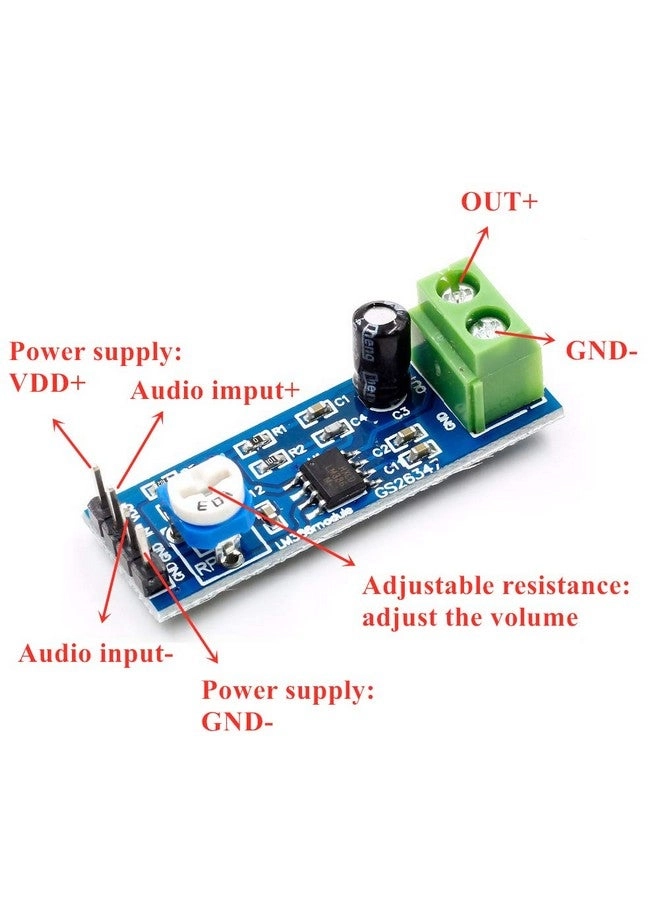 Lm386 - 200 Times Gain 5V12V Input