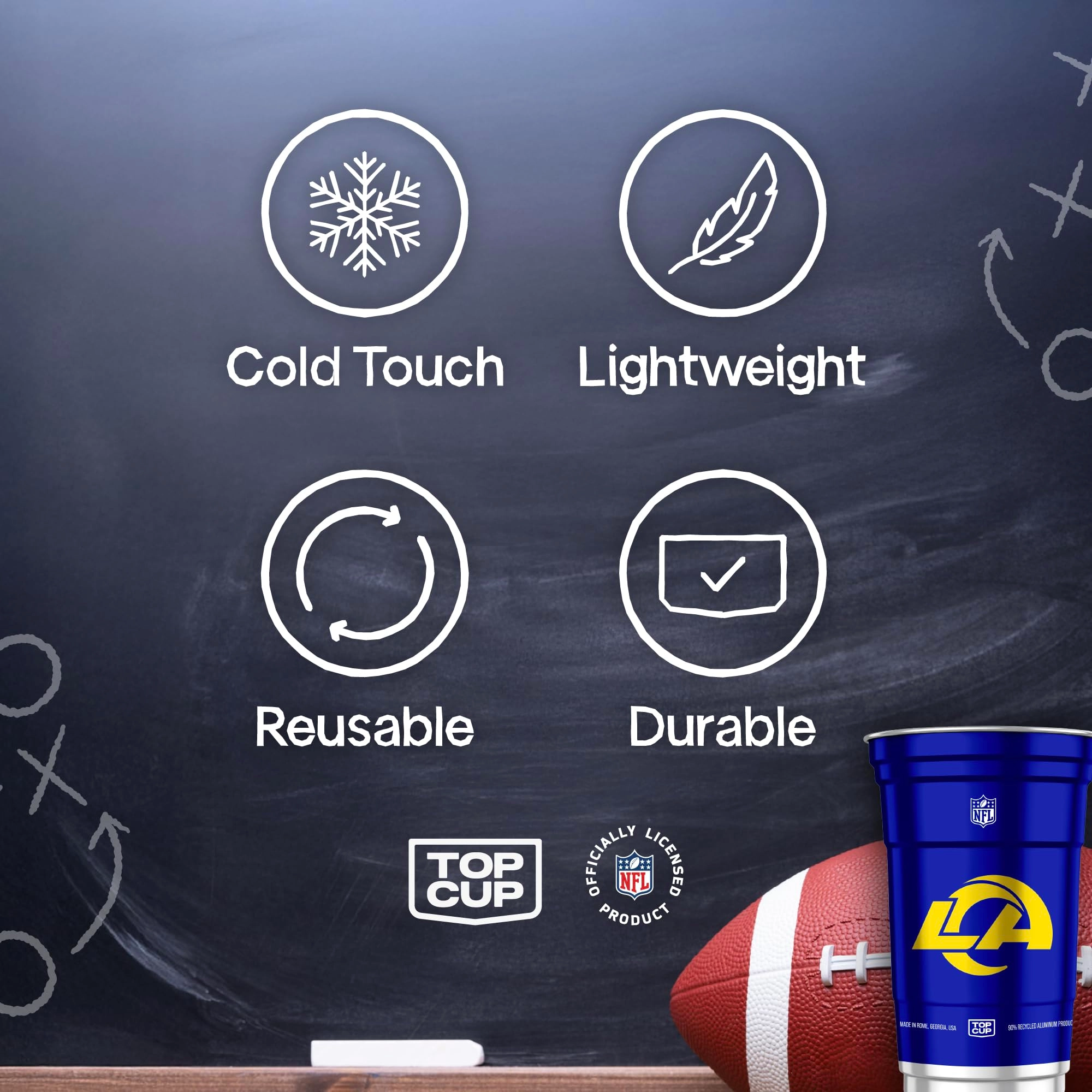 Los Angeles Rams Reusable Cup - 20 pcs