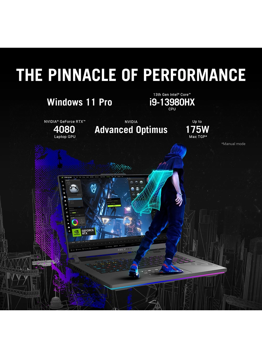 Rog Strix G16 G614Ju - 16'' Core i7-13650HX 16GB DDR5 1000GB SSD