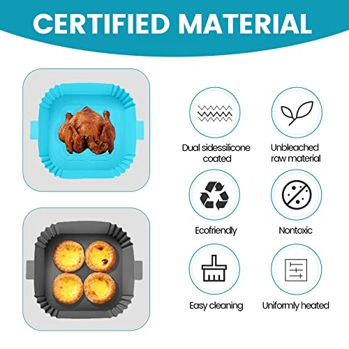 Silicone Air Fryer Liners - Silicone 2 Pcs
