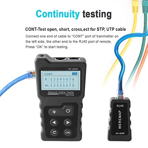 Network Cable Tester - RJ45 Measure Length