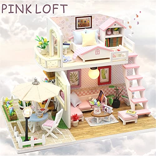 DIY Dollhouse Kit - 19x15x13cm Light Included