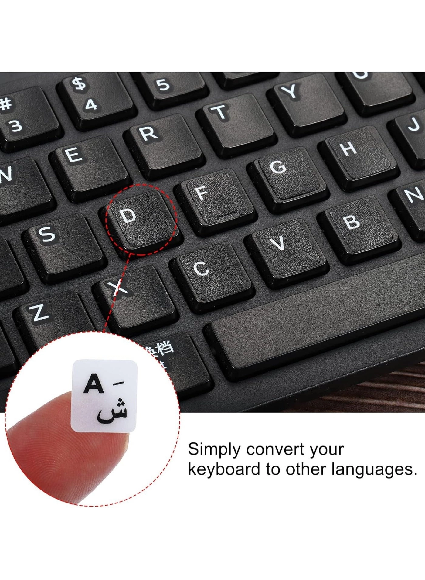 Arabic Keyboard Layout Stickers Pack