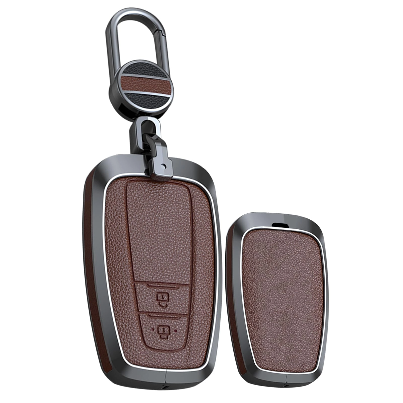 TECART Car Key Case Cover - Aluminium Alloy 2 Button