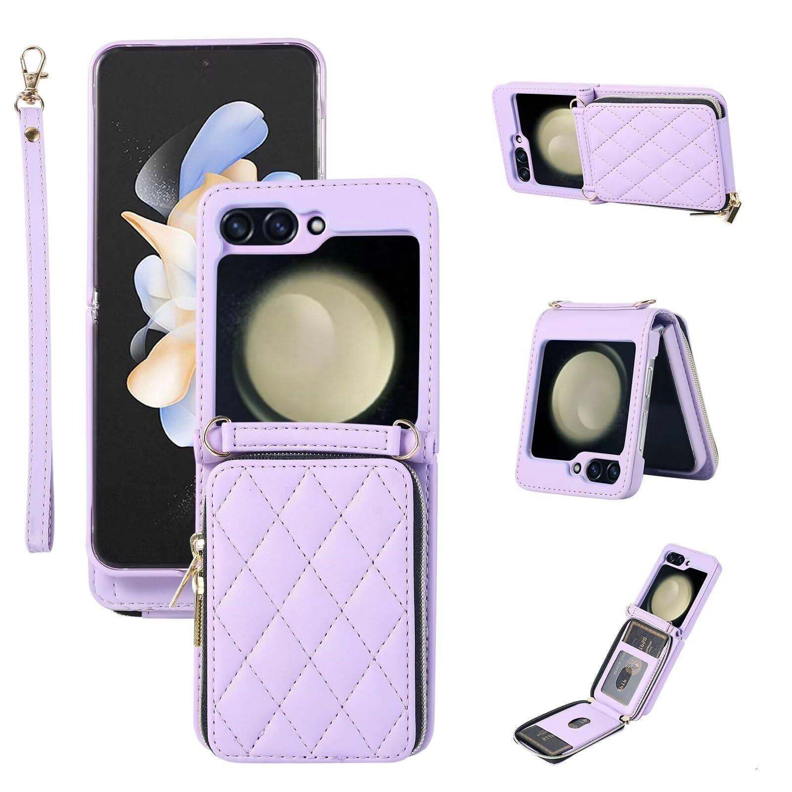 Rnrieyta Miagon Folio Case for Samsung Galaxy Z Flip 5