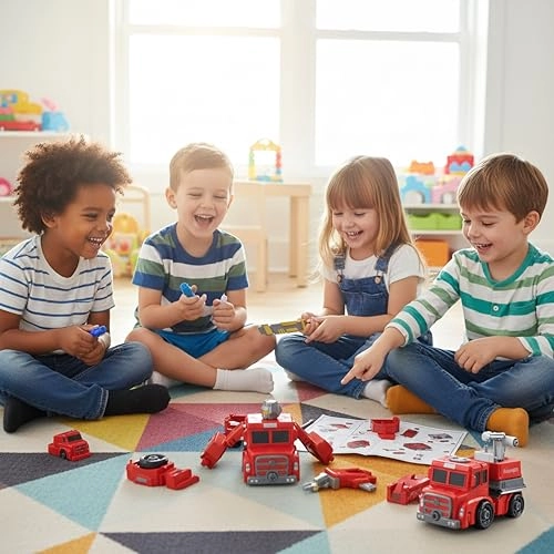 Diy-robot Disassembly Hero - Fire Engine Robot Transformer Toys