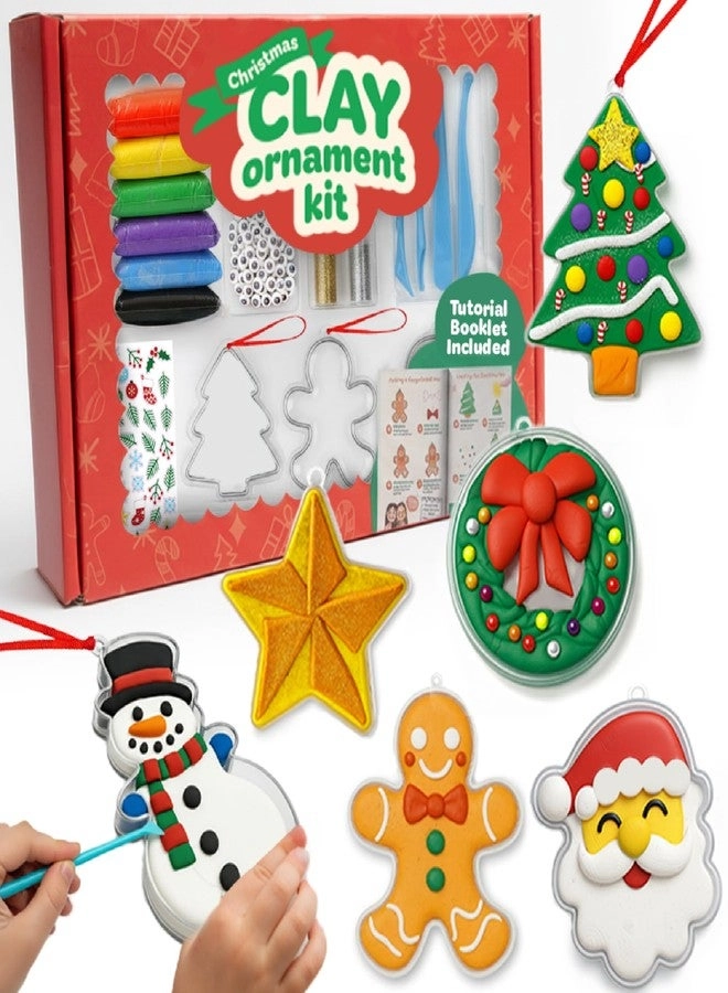 Move2Play Christmas Craft Kit - Air Dry Clay Clay Ornament DIY