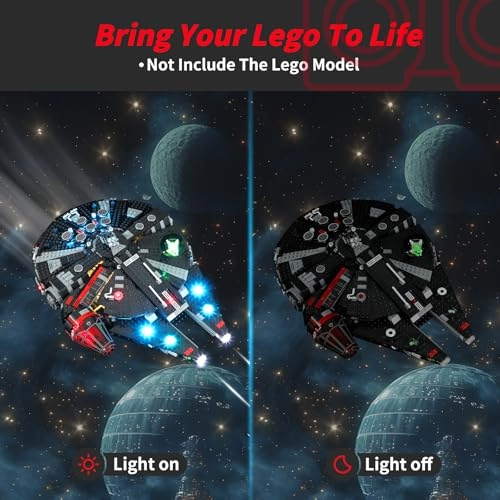 Light Kit for Lego The Dark Falcon - LED lighting Compatible with 75389