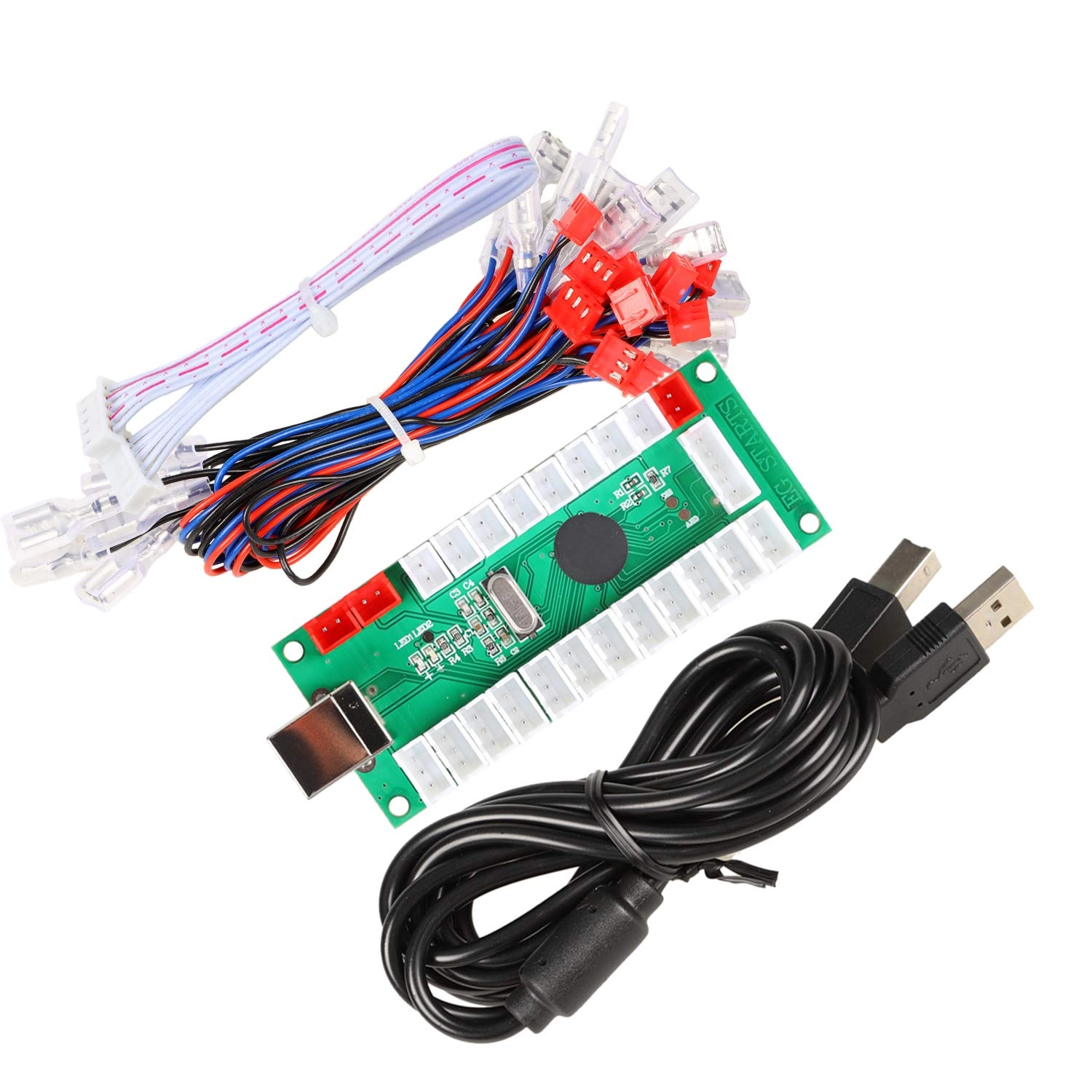 Arcade Stick DIY Kit + 5Pin Rocker + USB Encoder + Push Button - USB PC Windows