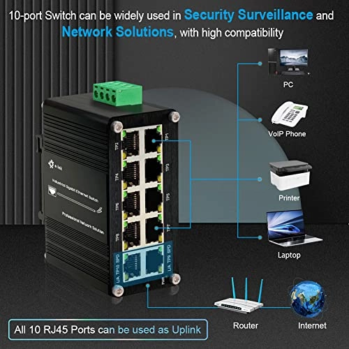 10 RJ45 Switch 10-Ports
