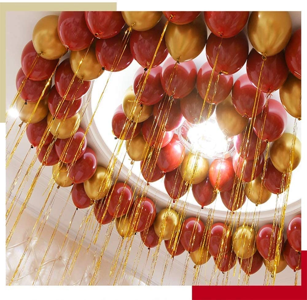 Metallic Chrome Shiny Latex Balloons - 50pcs Party Decoration