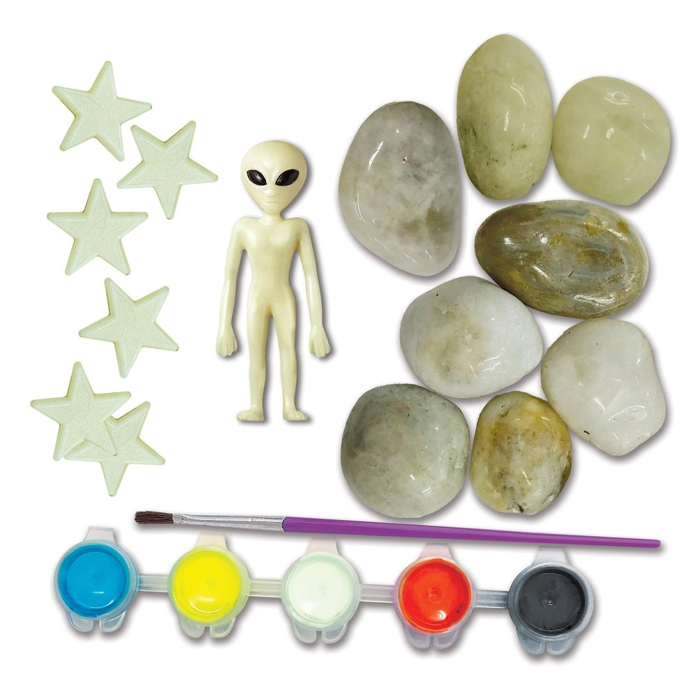 Glow In The Dark Space Rock Painting Kit - 5+ years
