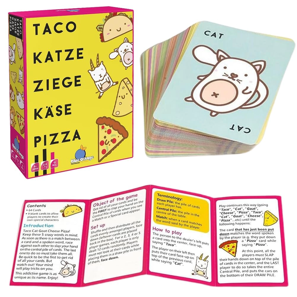 QWEPU Taco Cat Goat Cheese Pizza - Card Game