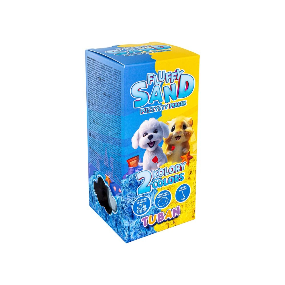 Fluffy Sand - 70g Blue & Yellow
