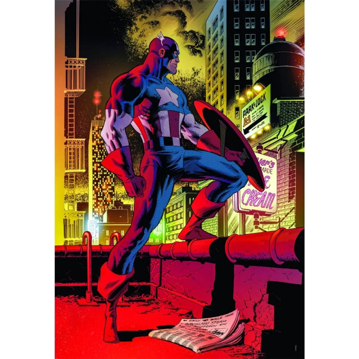 Marvel Captain America Puzzle (527-37049CLEMEN) - 1000 pcs