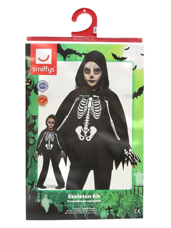 Skeleton Poncho - Kids