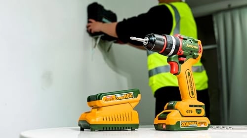 Brushless Cordless Impact Drill - 20V 62N.m 2.0Ah batteries