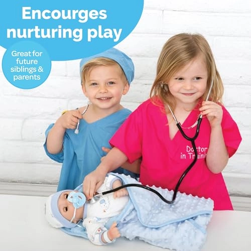 Adoption Babies Collection - 16 Inch 9-Piece Set Blue Ages 3+