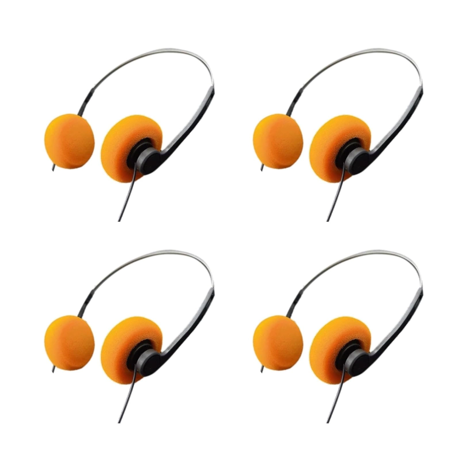 Retro Over-Ear Wired Headphone Set