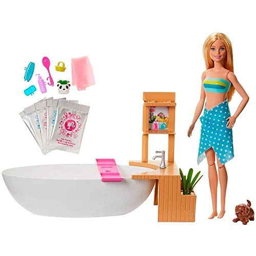 Barbie Fizzy Bath Doll - Blonde + Playset