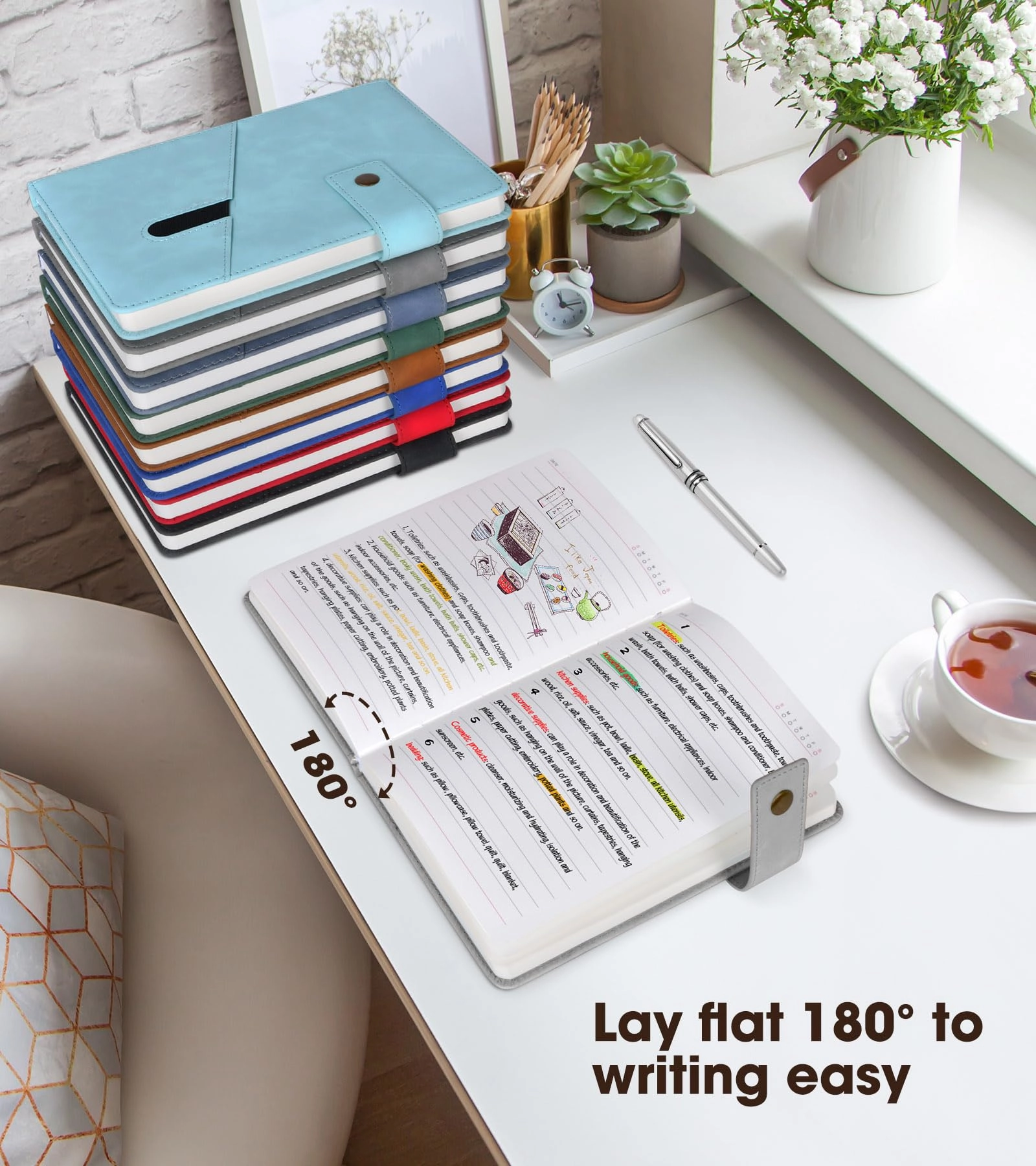 Lined Leather Journal - A5 200 Pages