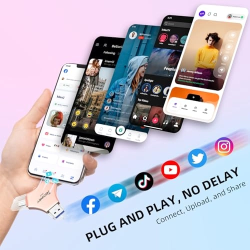 USB 3.0 Flash Drive - USB/Lightning/Type C 256GB