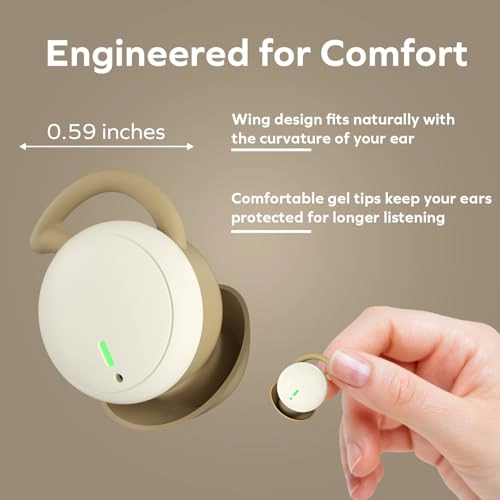 Sleep Earbuds - Beige Bluetooth V5.3 4 Hours