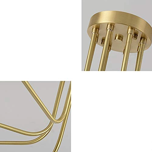 Full Copper Glass Chandelier - 7 Heads 90*27*30cm