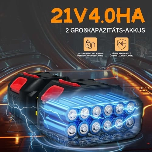 Battery Chainsaw - 12 Inch Brushless 2 Chains