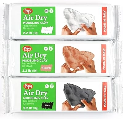 Pepy Premium European Air Dry Modeling Clay - 2996g 3pcs.
