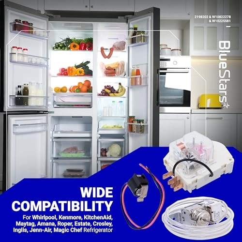 2198202 - Refrigerator Cold Control Thermostat + W10822278 - Refrigerator Defrost Timer + W10225581 - Refrigerator Bimetal Defrost Thermostat