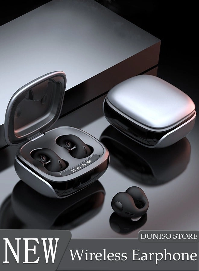 Clip On Bluetooth Earphones Wireless Earbud