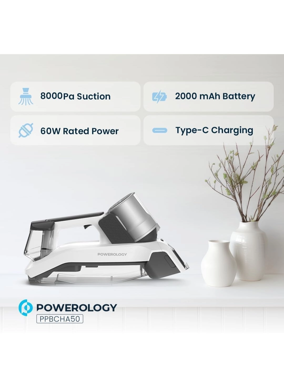 Cordless Spot Cleaner Machine - Spray & Scrub & Suction