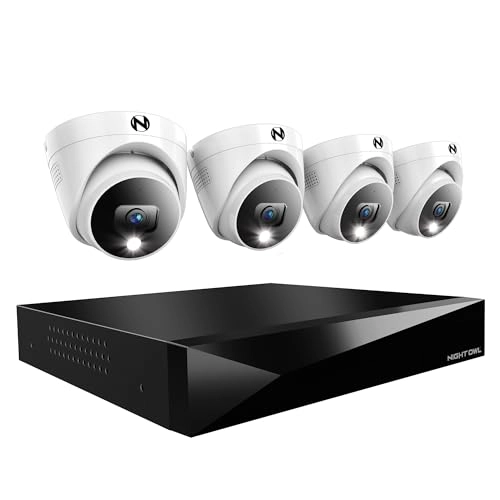12 Channel Wired DVR - 2TB + Wired BNC Deterrence Dome Camera - 2K 4 Camera + 2TB Hard Drive
