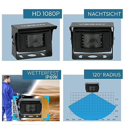 24 Reversing Camera - Night vision cable plug-in system 1080P