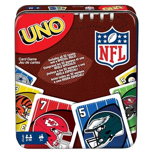 UNO - NFL Card Game Travel Tin