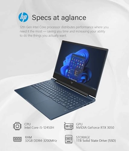 Victus - 15.6'' Core i5-12450H 32GB DDR4 1TB SSD