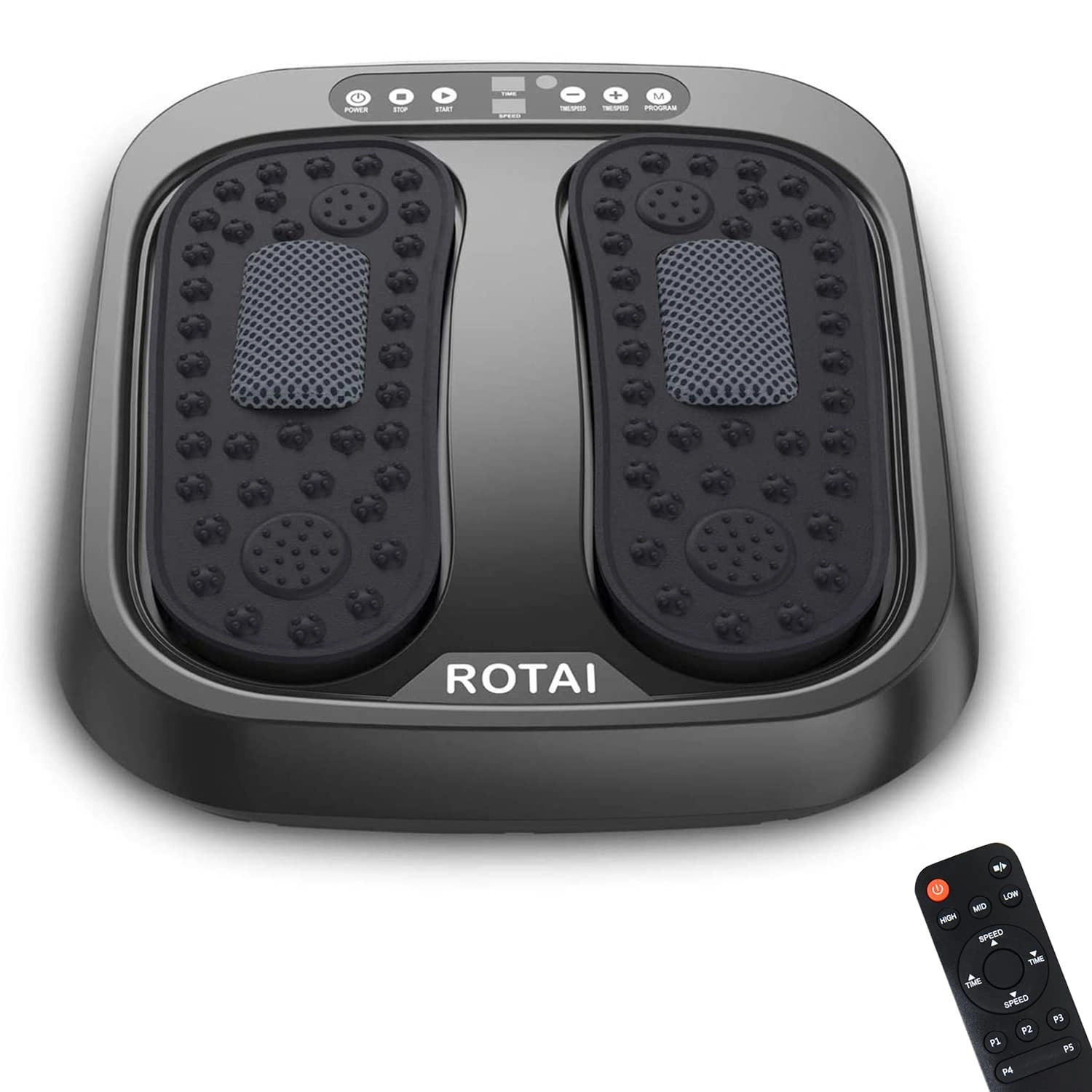 ROTAI Foot Massager - Shiatsu Vibration 5 Auto Modes