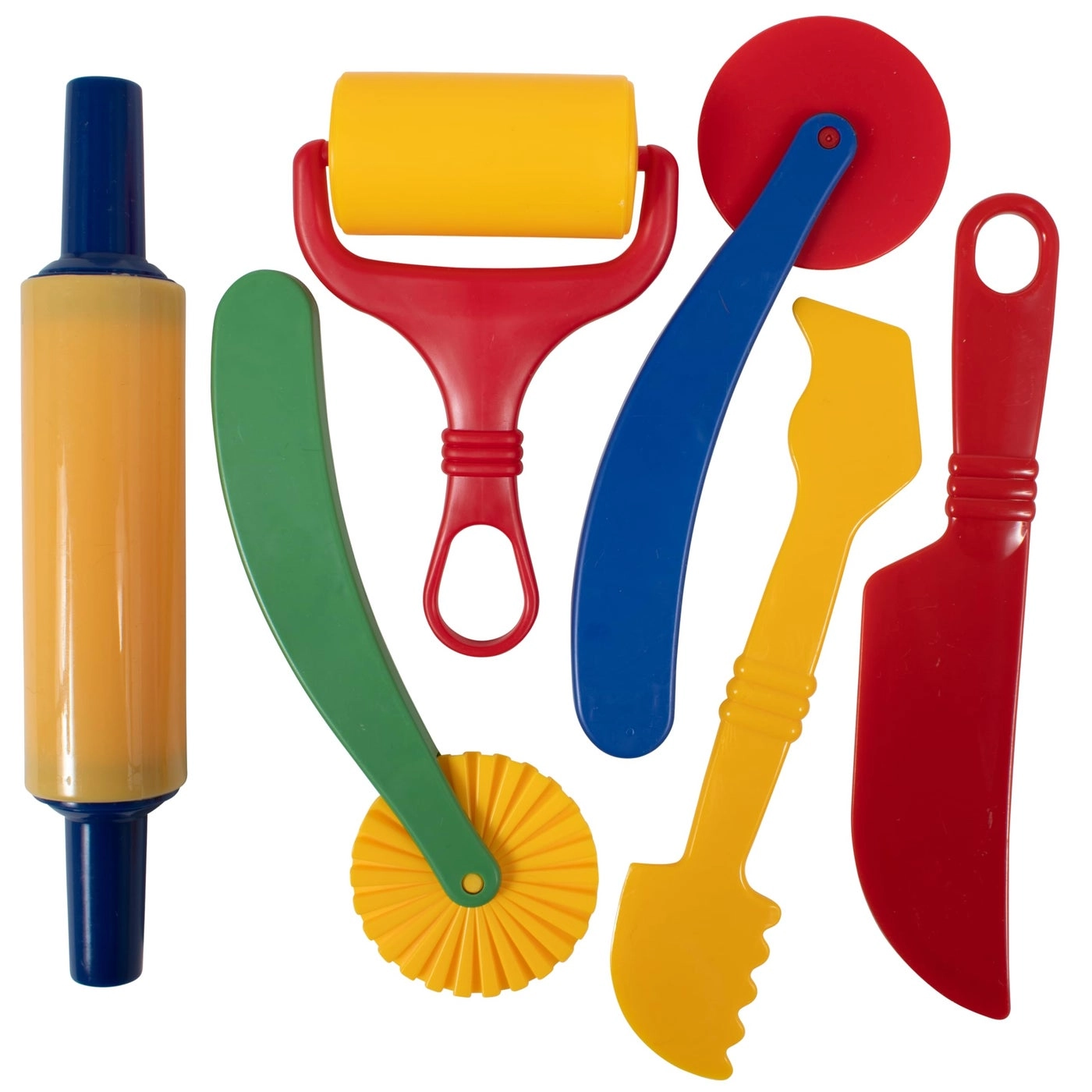 READY 2 LEARN Dough Tools - plastic 6 pieces