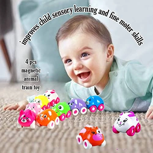 Magnetic Animal Train - 6 months - 5 years 4 pieces