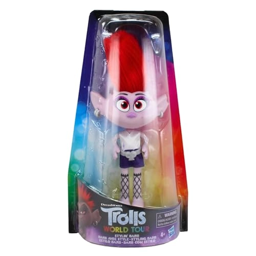Stylin' Barb Fashion Doll - Removable Dress Trolls World Tour Ages 4+
