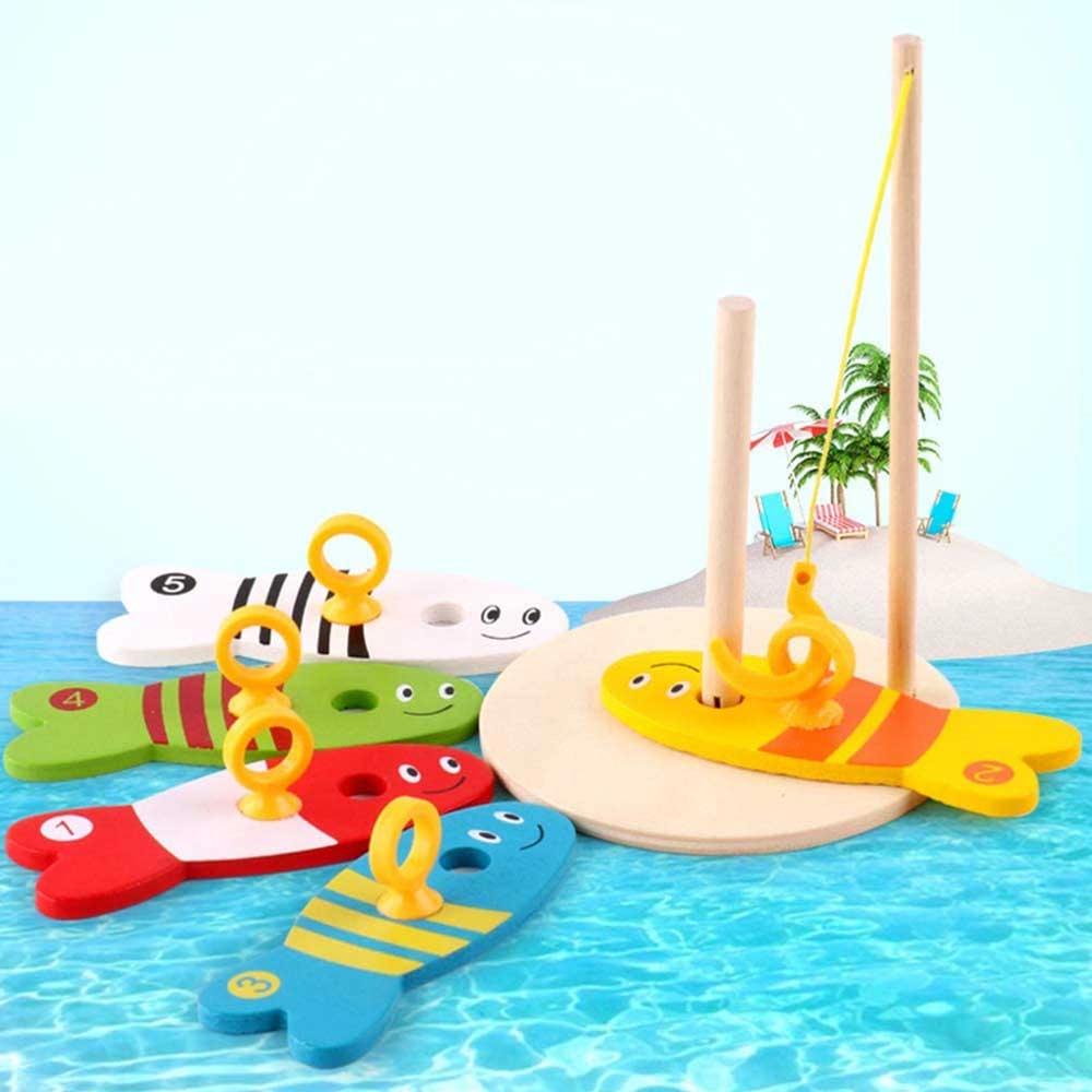 Wooden Fishing Toy - 3 years & above 5 pieces