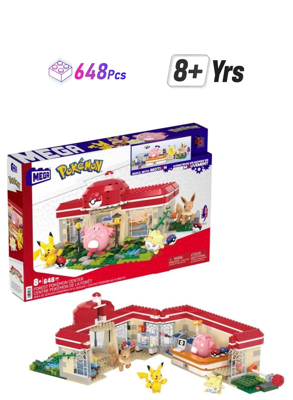 Pokemon Forest Pokemon Center - 4 Poseable Characters