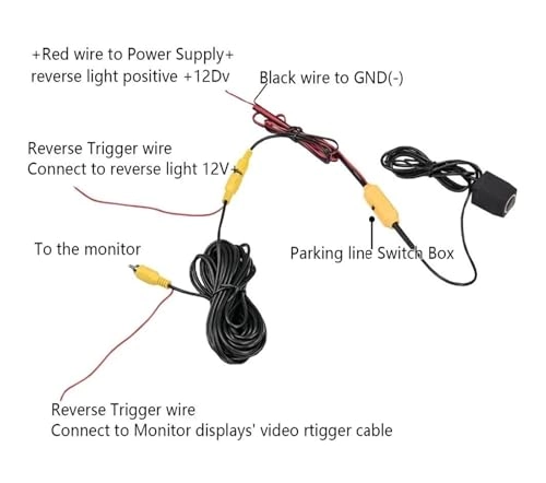 Reverse car rear view camera - Night vision Wired 720 x 540 pixels