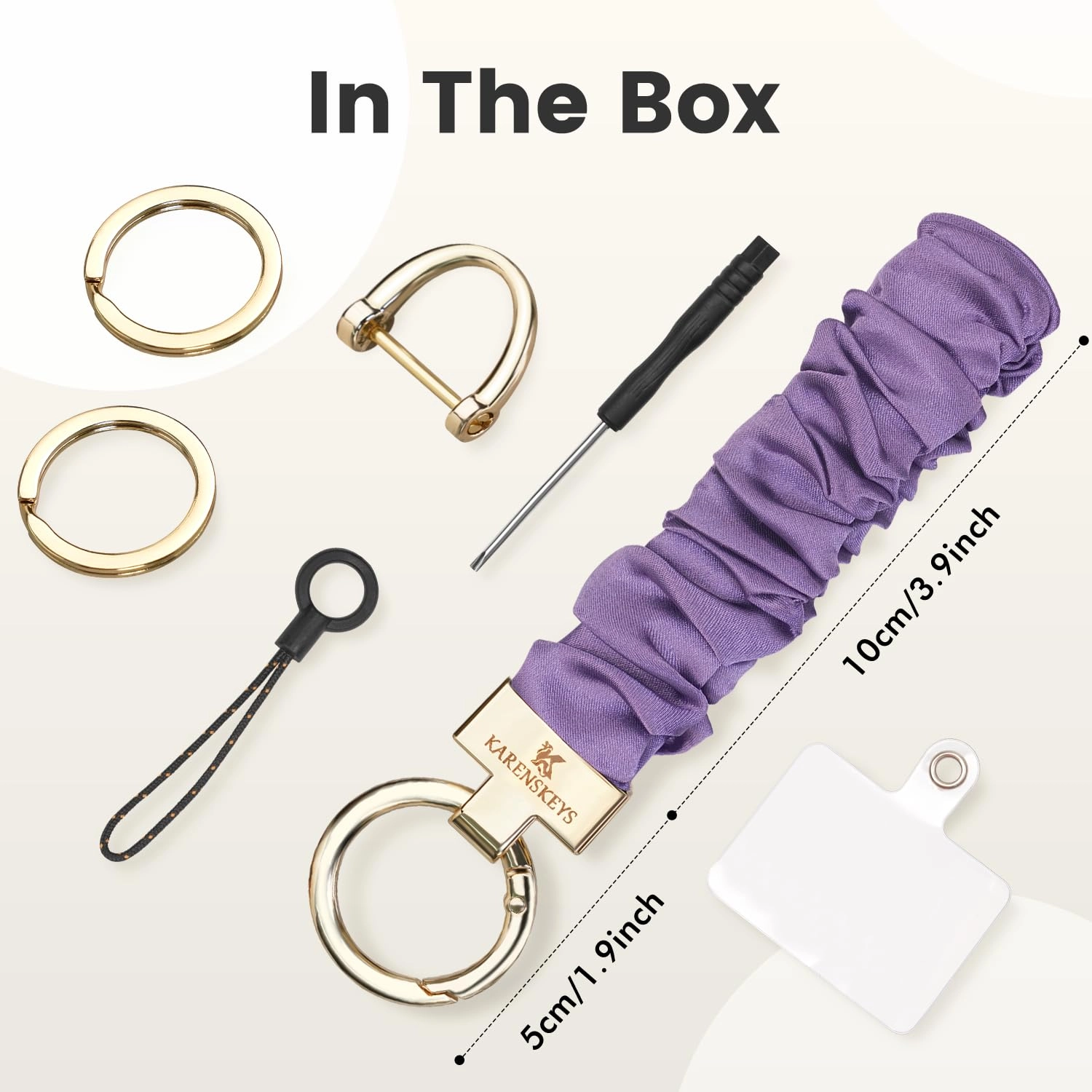 Scrunchie Keychain Wristlet - Colour