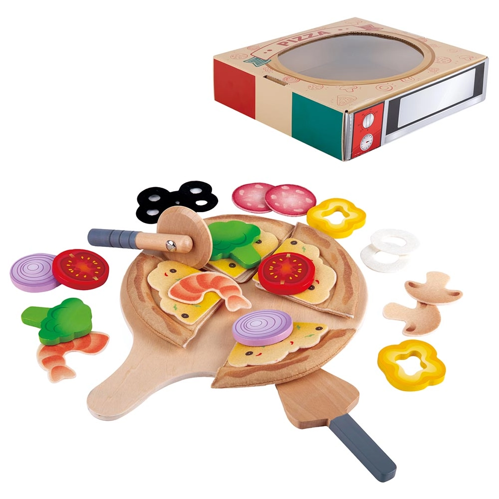 Hape Perfect Pizza Playset - 4 slices (BDM-E3173)