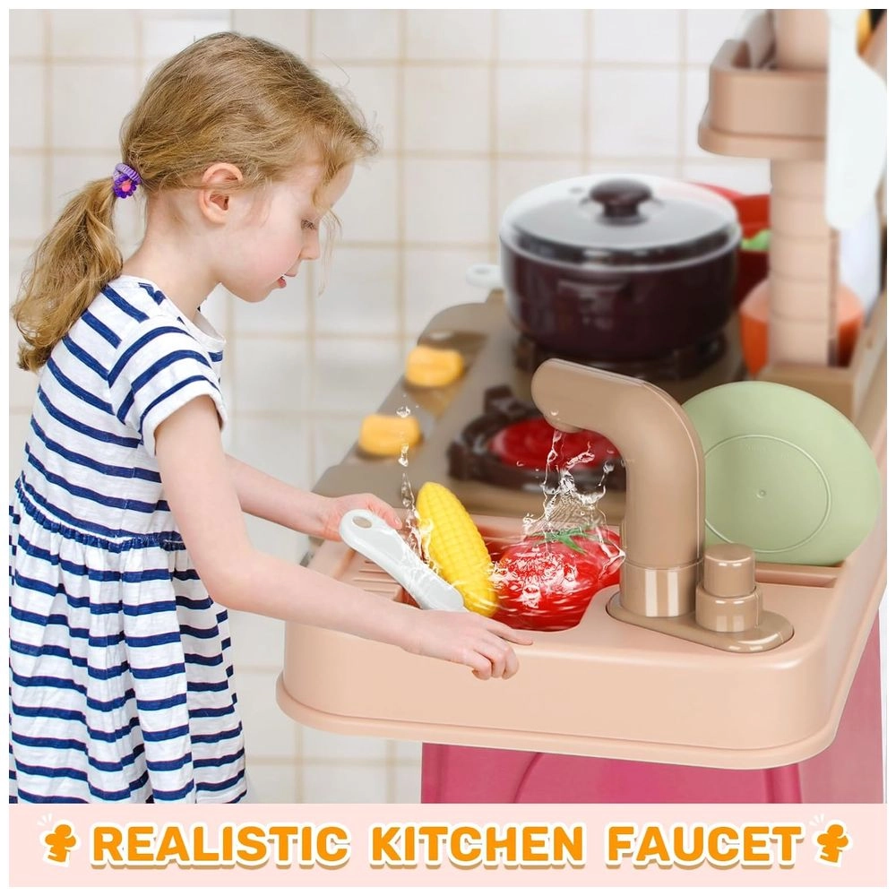 Kids Kitchen Pretend Play Cooking Set - 44 pcs (5551007-899-270)