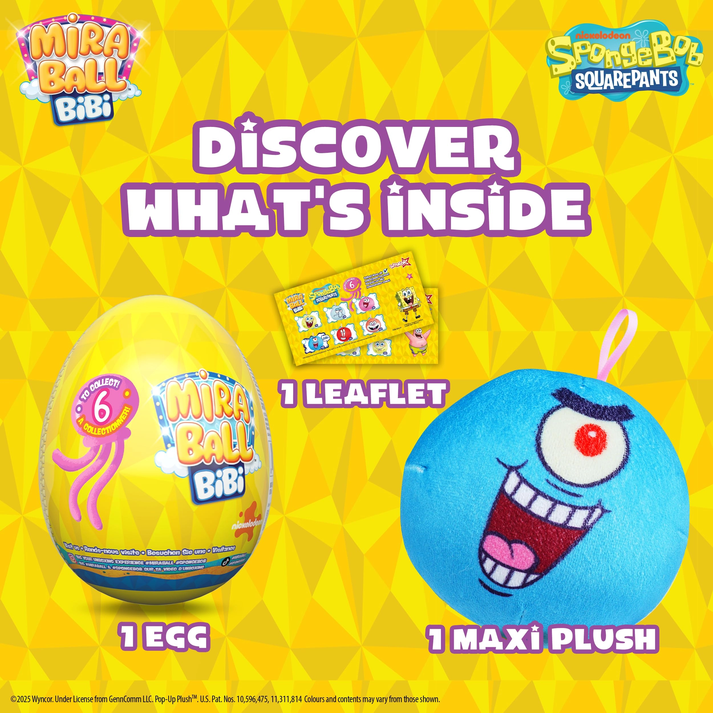 SpongeBob Bibi 9.5 cm Memory Foam