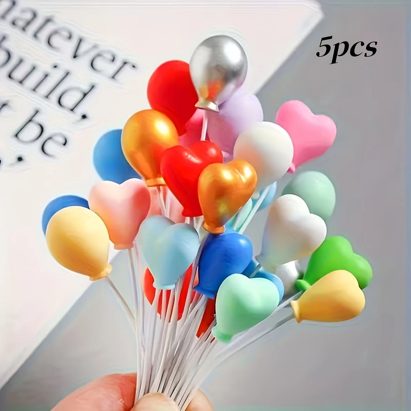 Generic Miniature Circular Heart Balloon - 5 Pcs wedding