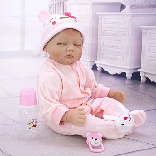 Reborn Baby Doll - 55cm Soft Silicone Limbs Cloth Body